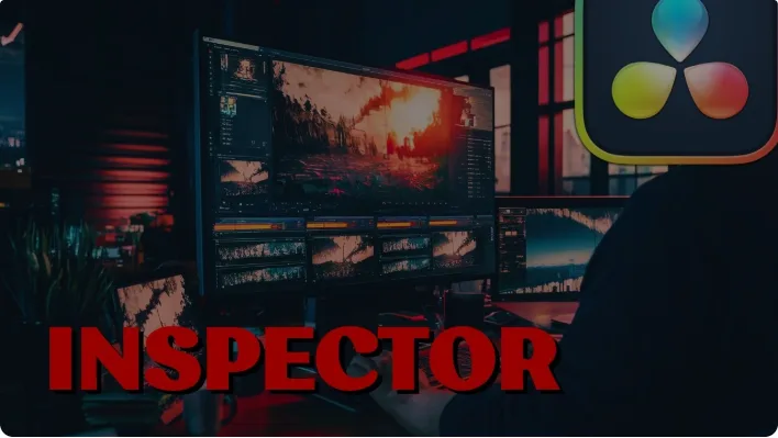 Illustration of the DaVinci Resolve Inspector Shading tab with multiple style layers applied to a title