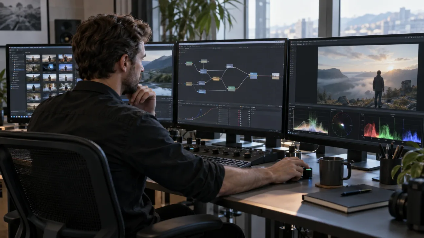 Illustration of a multi-monitor screen-permission check for Fusion