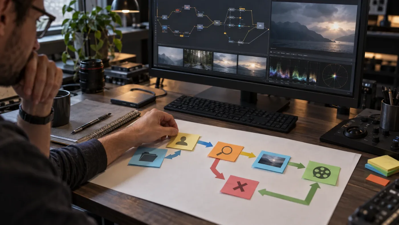 Illustration of a safe AI workflow for checking a Fusion composition
