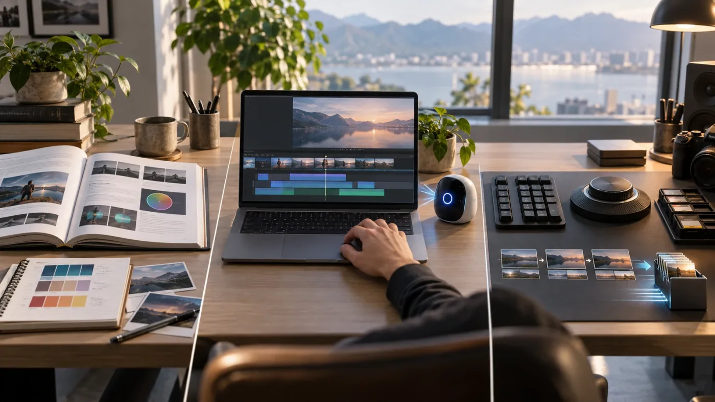 Illustration of a decision matrix for DaVinci Resolve assistant tools