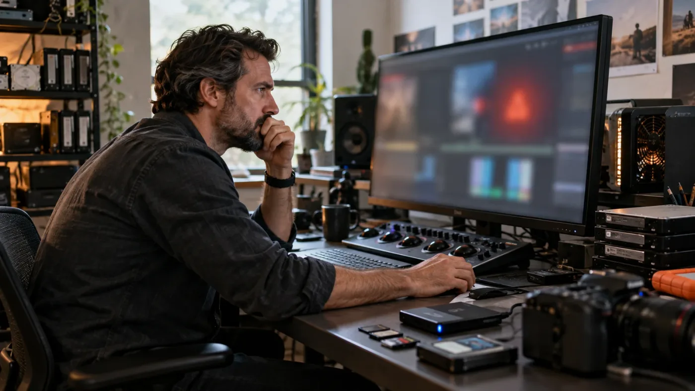 Illustration of DaVinci Resolve error troubleshooting branches