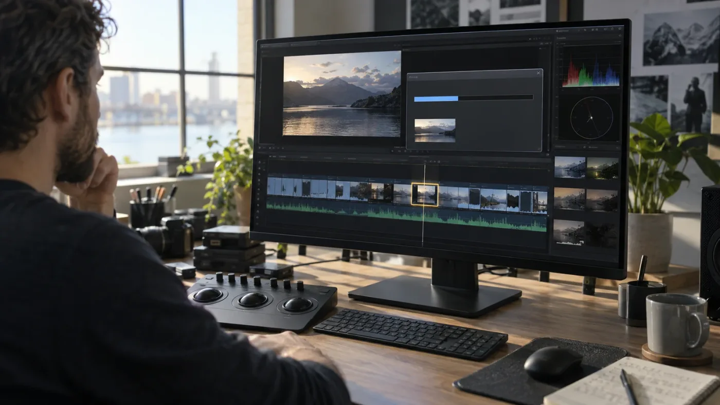 Illustration of DaVinci Resolve render stopping at a specific frame