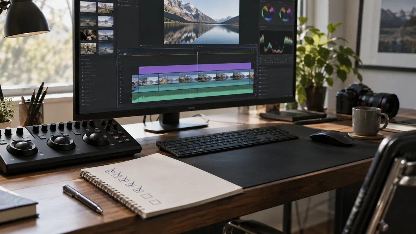 Illustration of a final DaVinci Resolve adjustment clip troubleshooting checklist