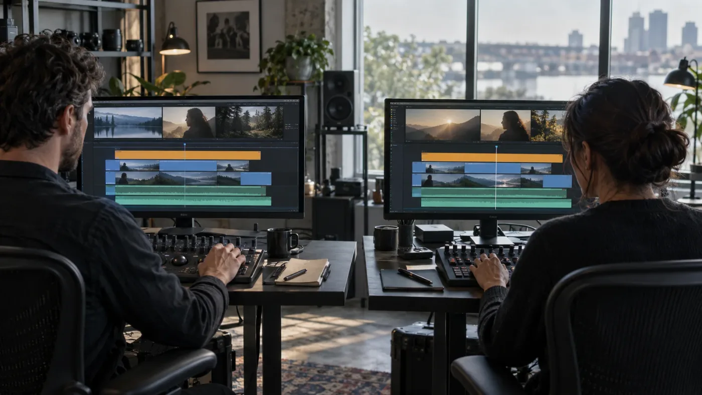 Illustration of DaVinci Resolve 20 and 21.1 adjustment clip workflow continuity