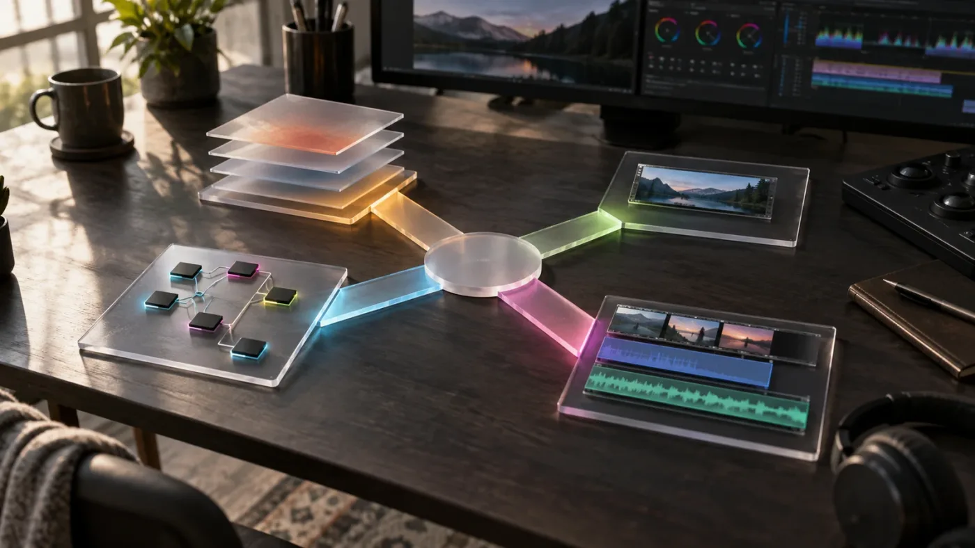 Illustration of the DaVinci Resolve Fusion container decision tree