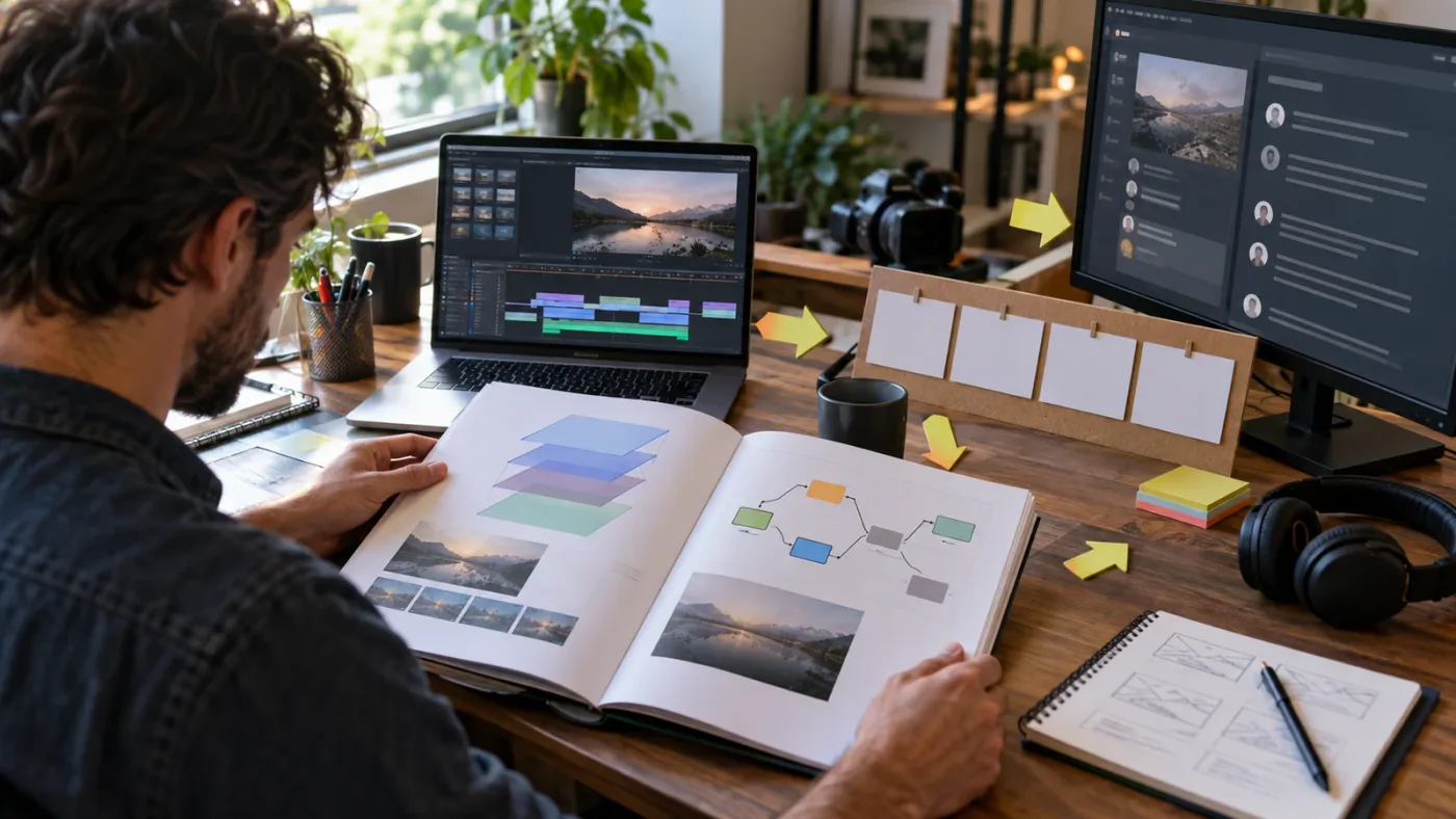 Illustration of a practical DaVinci Resolve learning path for Fusion composition decisions