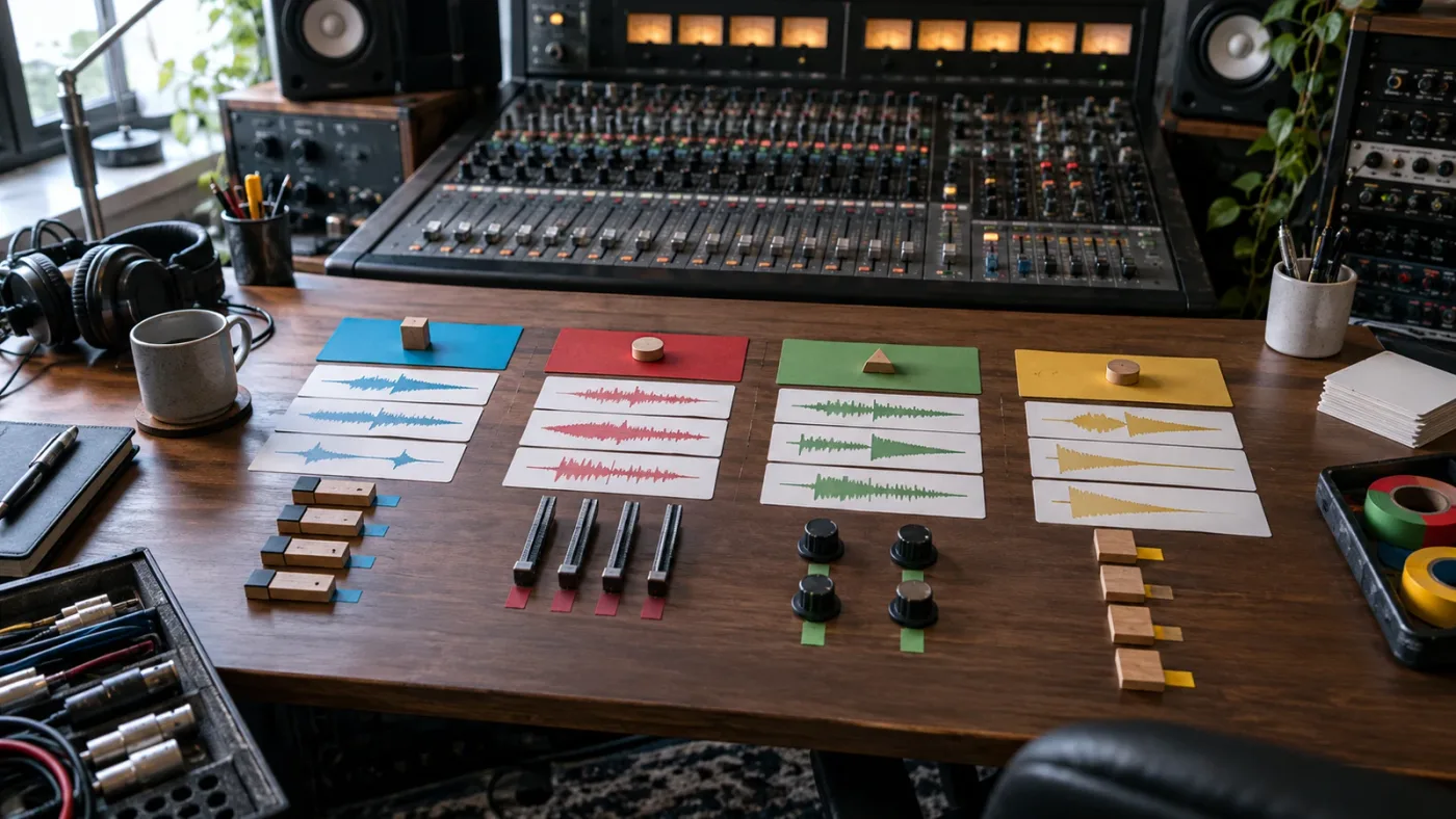 Illustration of choosing between clip gain, track automation, ducker, and bus automation in DaVinci Resolve