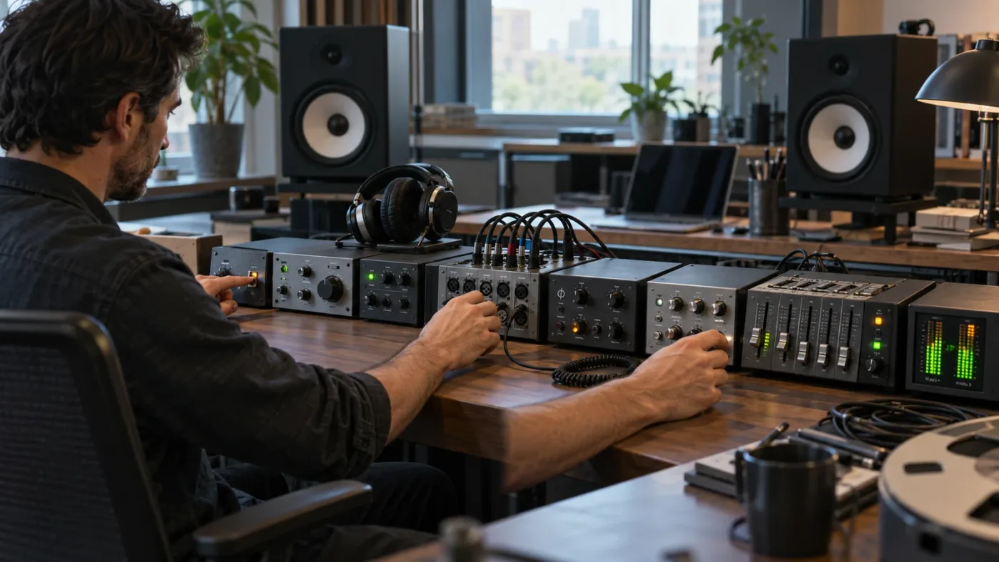 Illustration of the fastest repair order for hollow audio in DaVinci Resolve