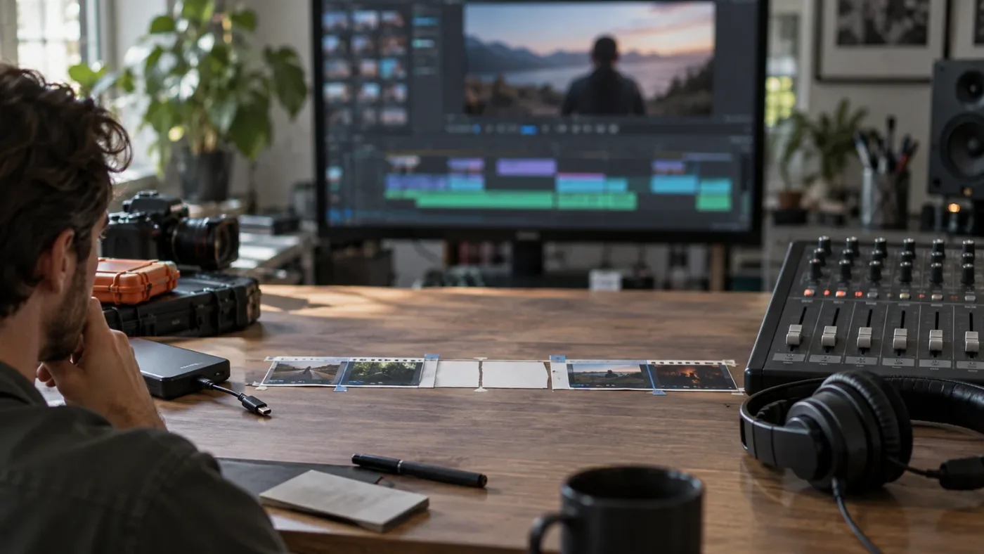 Illustration of three paths to diagnose audio missing after reopening a DaVinci Resolve project