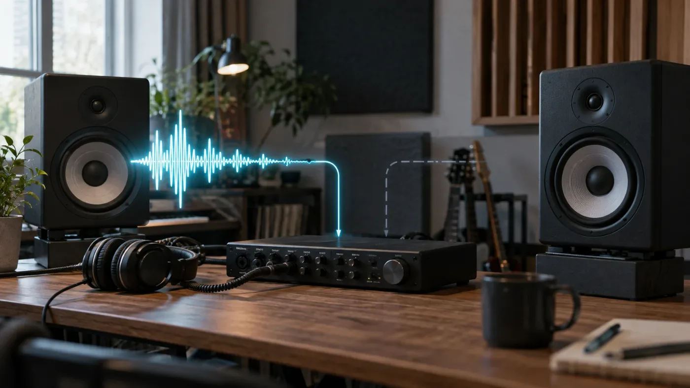 Illustration of DaVinci Resolve audio routed to only the left speaker