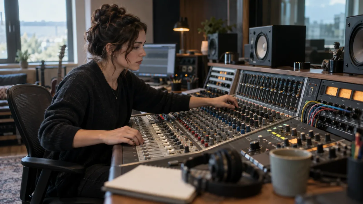 Illustration of learning DaVinci Resolve audio routing from track to bus to output