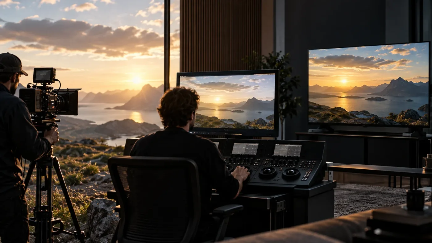 Illustration of input, working, and output color spaces in a DaVinci Resolve project