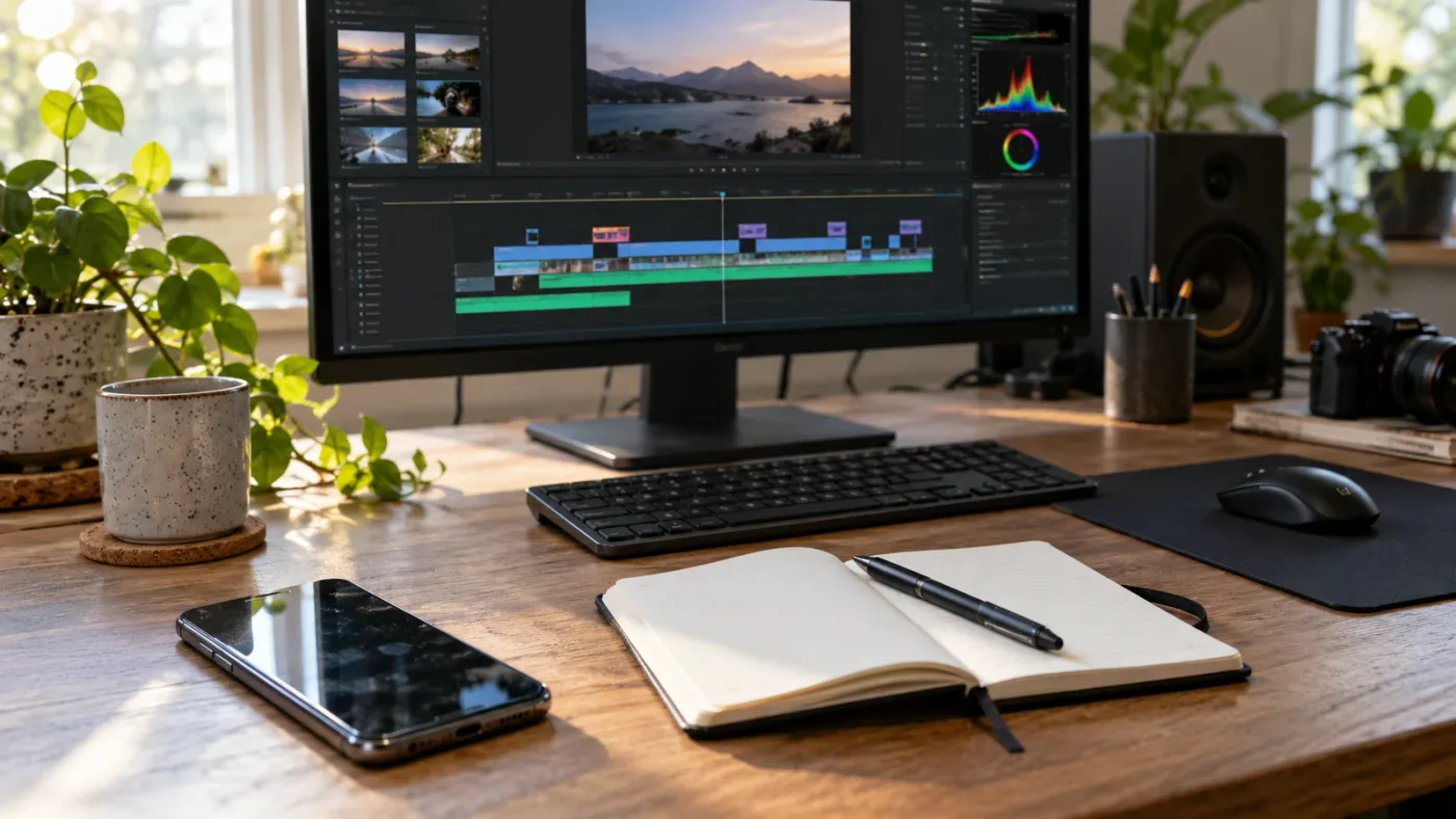 Illustration of a beginner planning a phone-footage video project