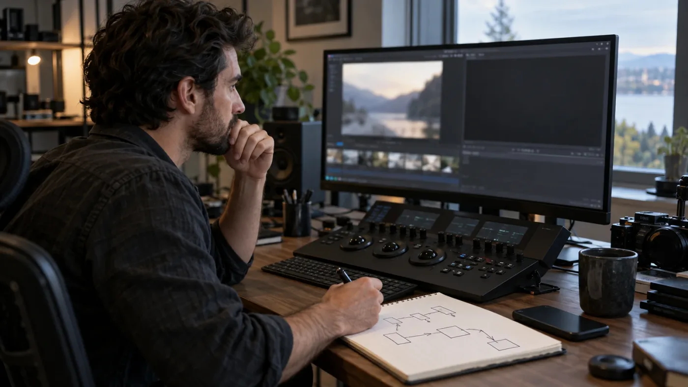 Illustration of a decision path for fixing DaVinci Resolve Color page stills not loading