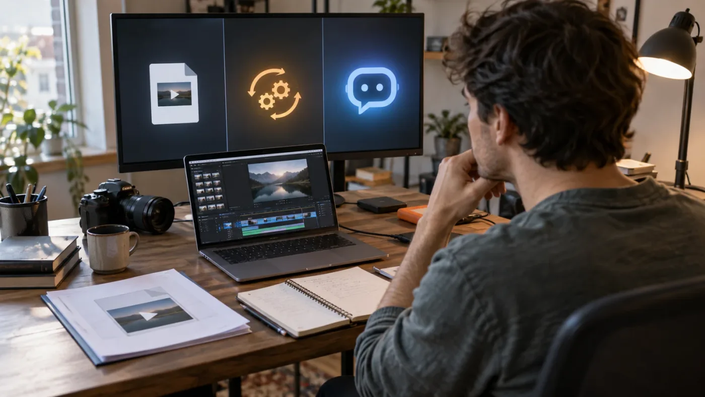 Illustration of DaVinci Resolve learning tools compared by how they help