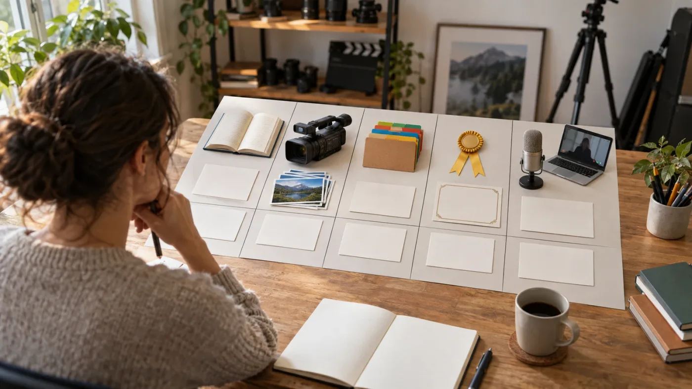 Illustration of choosing a DaVinci Resolve course by learning goal