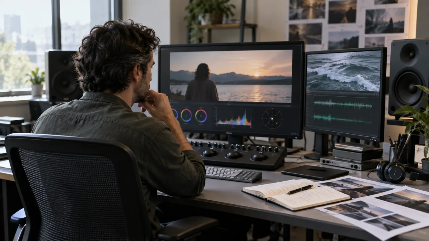 Illustration of professional DaVinci Resolve practice beyond course project files