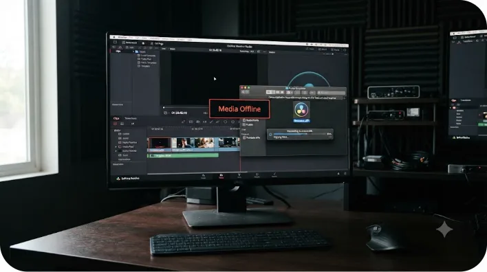 Illustration of a DaVinci Resolve Preferences panel showing third-party video and audio plugin checkboxes being disabled one at a time