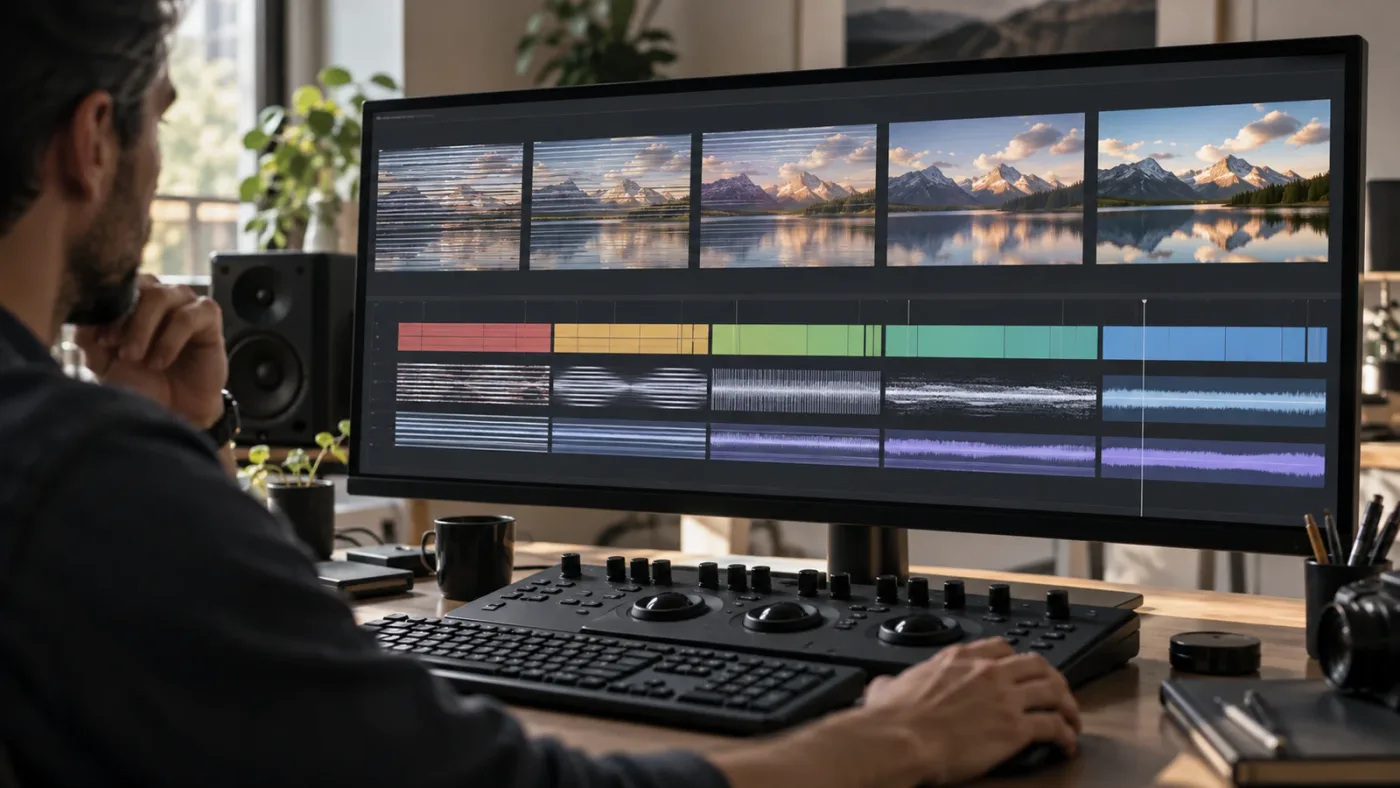 Illustration of DaVinci Resolve version changes affecting interlaced media