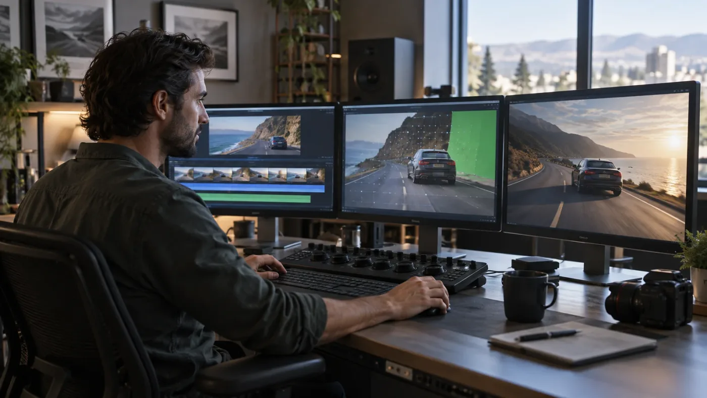 Illustration of choosing the right DaVinci Resolve page for a basic task and finishing one video