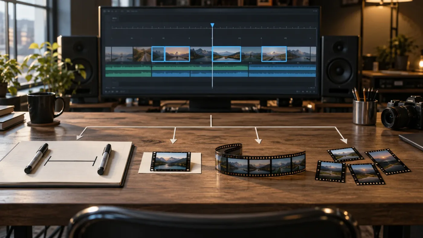 Illustration of choosing the correct DaVinci Resolve selected-clip export method