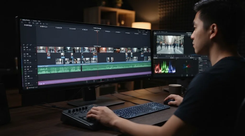 Illustration of a Single Clip export using timeline timecode