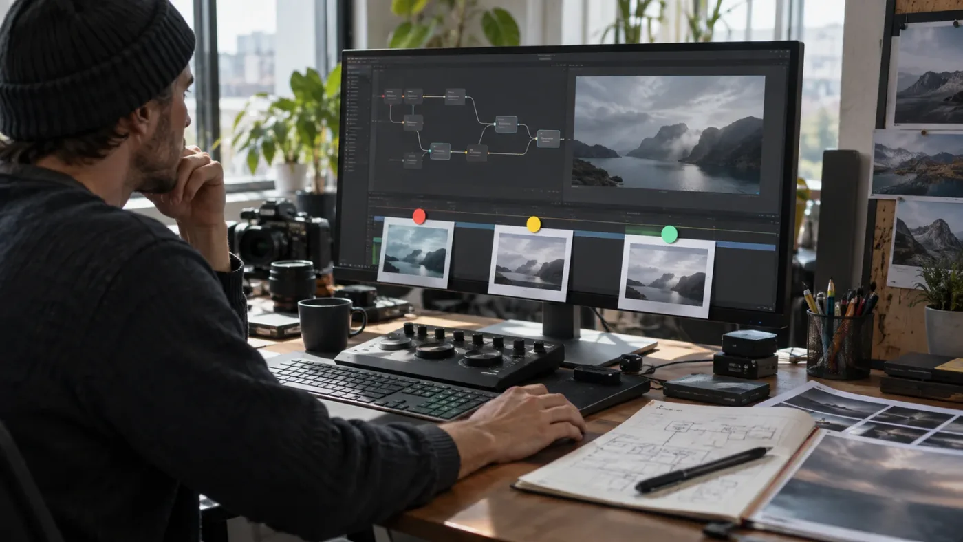 Illustration of DaVinci Resolve 21 Fusion version differences