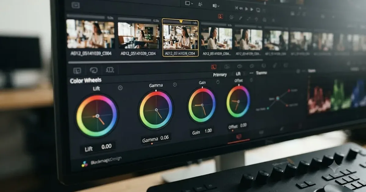 Illustration of a DaVinci Resolve media import progress bar frozen at 0 percent next to a spinning activity indicator