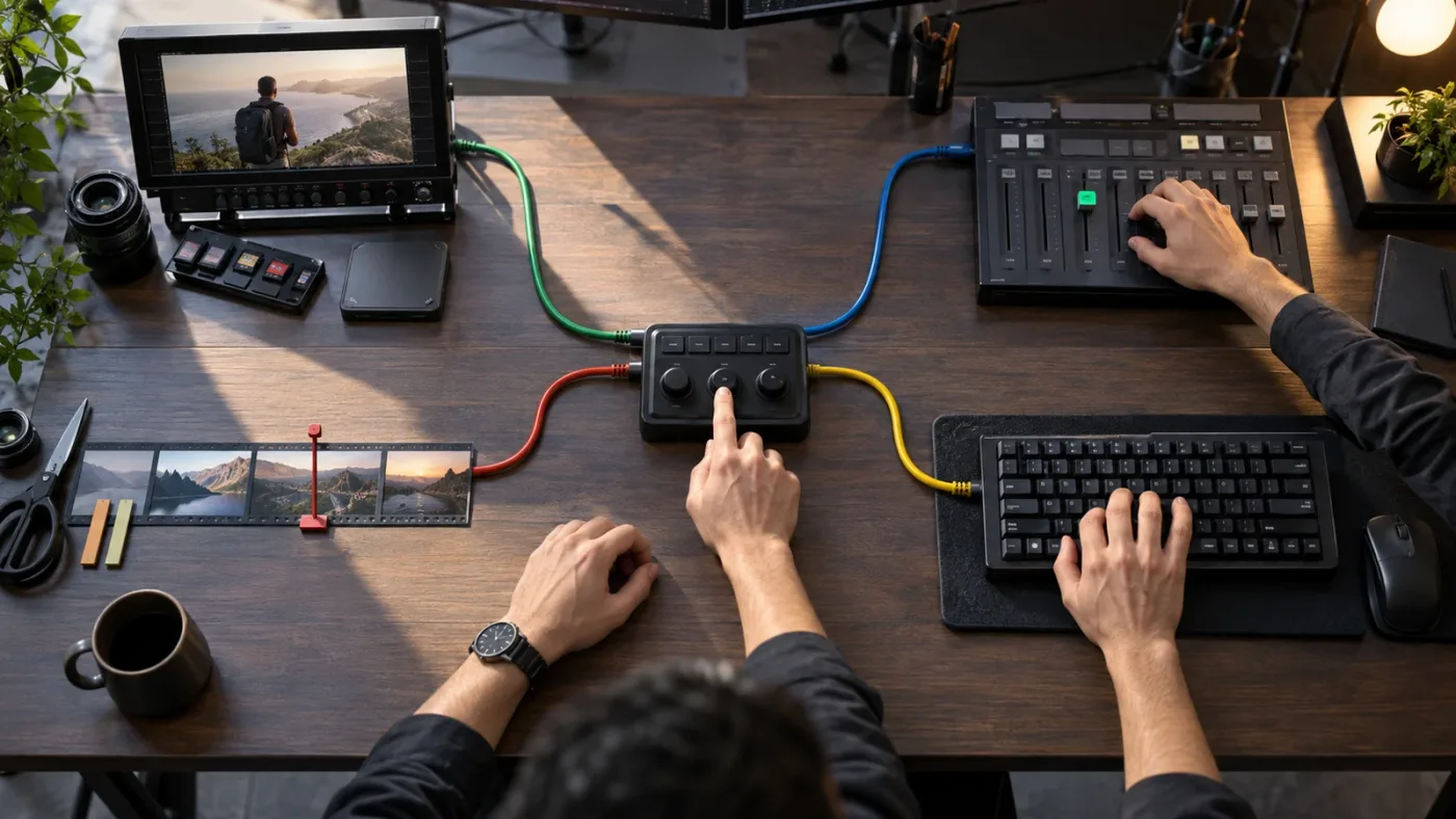 Illustration of a DaVinci Resolve insert edit troubleshooting decision tree