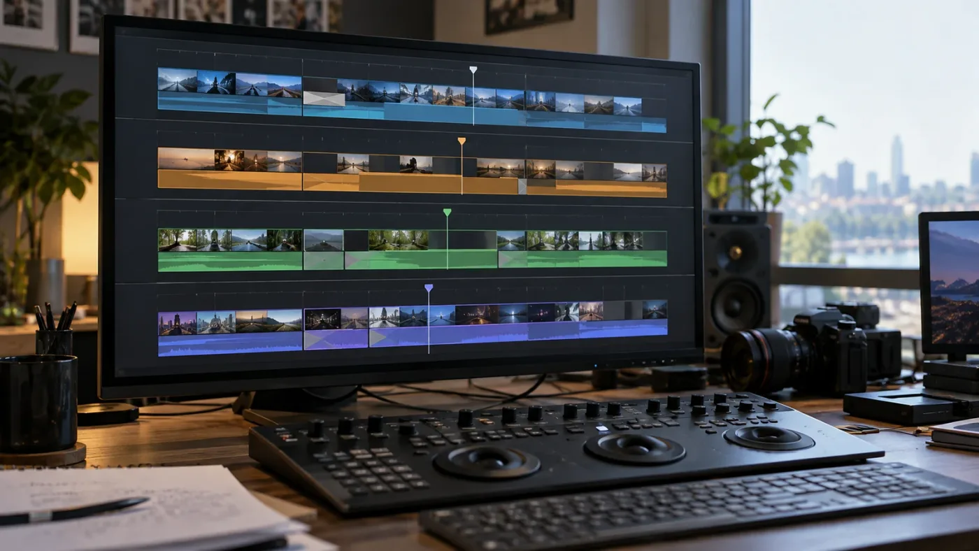 Illustration of DaVinci Resolve insert edit controls across software versions