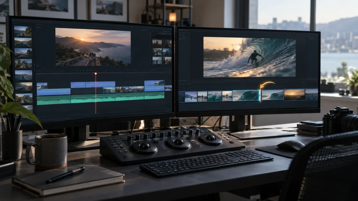 Illustration of the DaVinci Resolve Edit page and Cut page insert behaviors