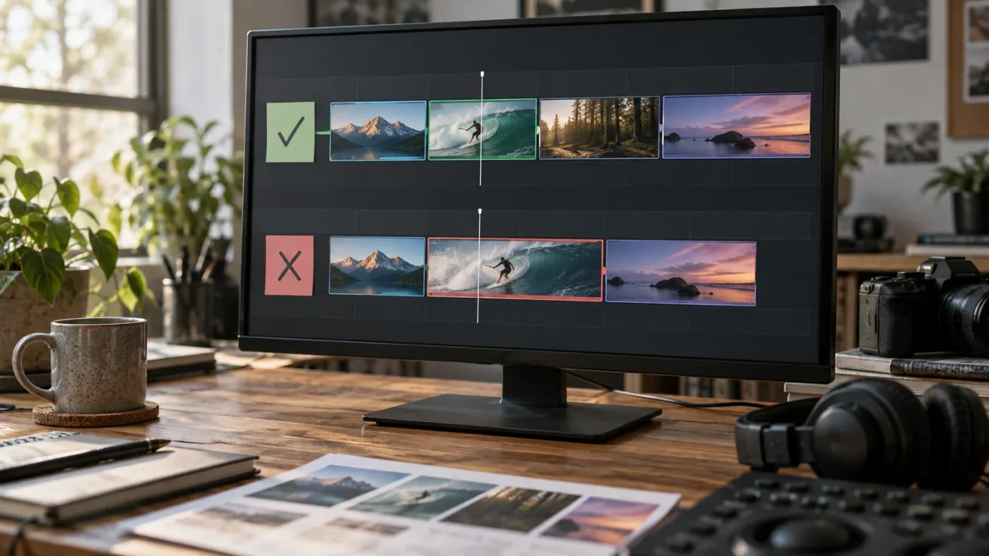 Illustration of how to verify an insert edit versus an overwrite edit in DaVinci Resolve