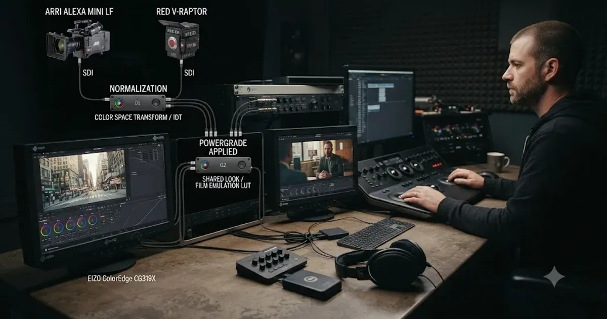 Illustration of DaVinci Resolve's Live Save toggle glowing inside the Project Save and Load preferences panel