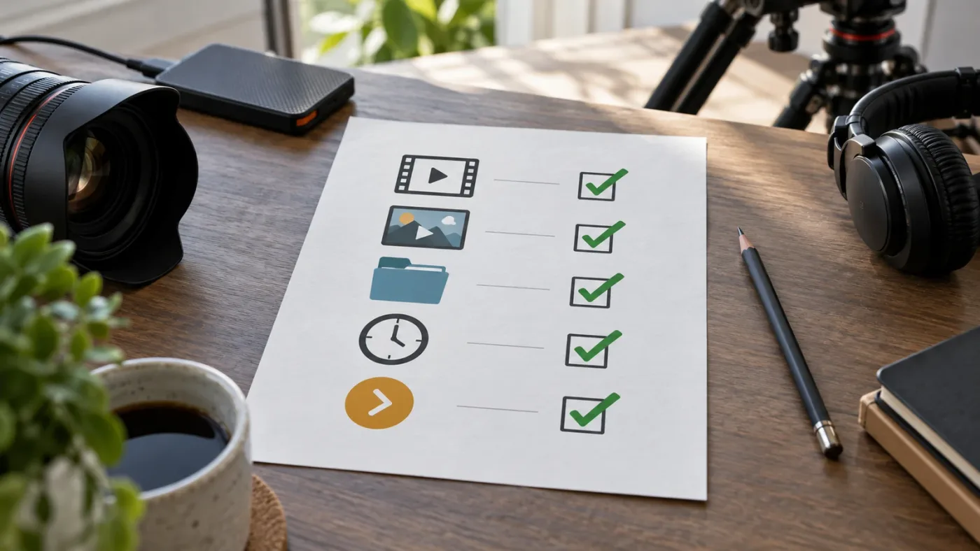Illustration of a completed DaVinci Resolve Paste Attributes troubleshooting checklist