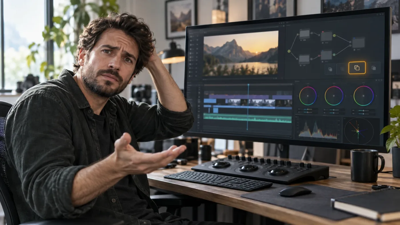 Illustration of an on-screen assistant pointing to the Paste Attributes control while an editor works
