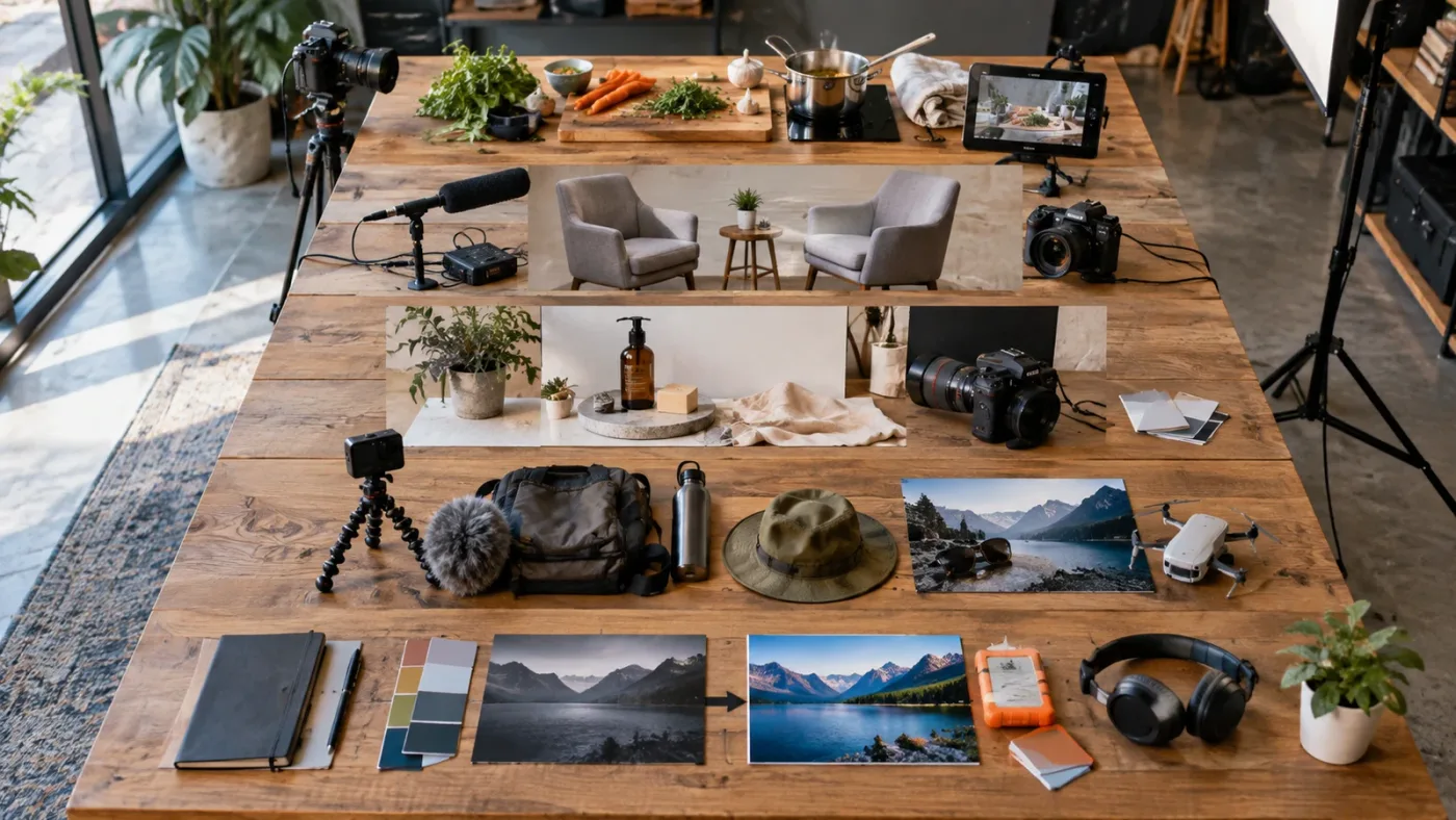 Illustration of DaVinci Resolve practice project choices after beginner training