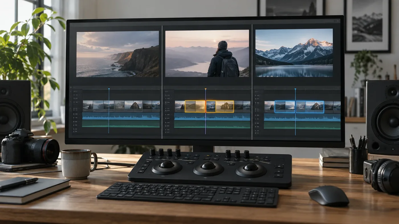 Illustration of the steps to clear and rebuild DaVinci Resolve render cache