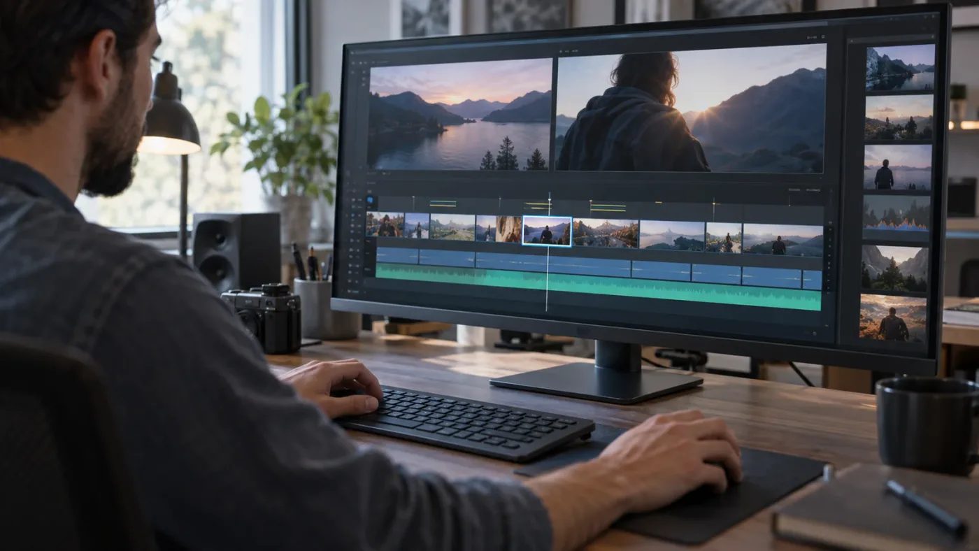 Illustration of selecting only the affected DaVinci Resolve timeline clip before clearing cache