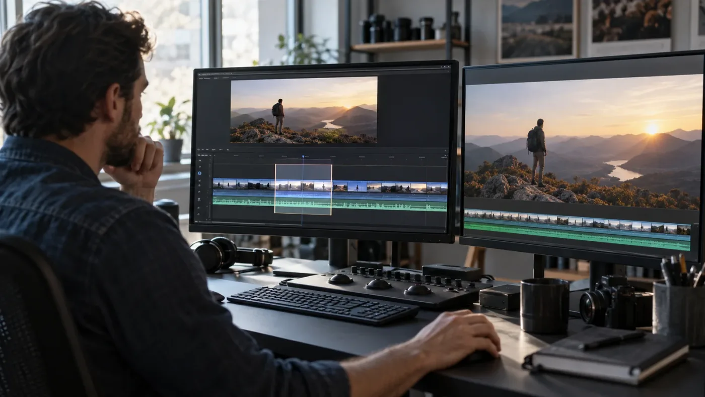 Illustration of a DaVinci Resolve timeline where an old range is shorter than the intended full export