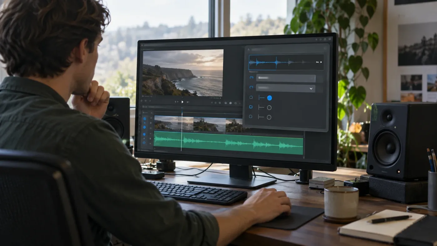 Illustration of DaVinci Resolve Clip Attributes set to one mono source channel