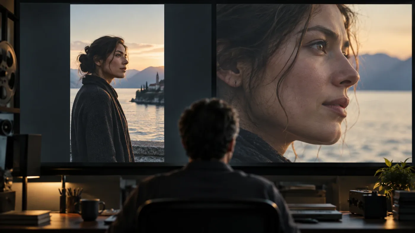 Illustration of intentional clip cropping compared with DaVinci Resolve viewer-only zoom