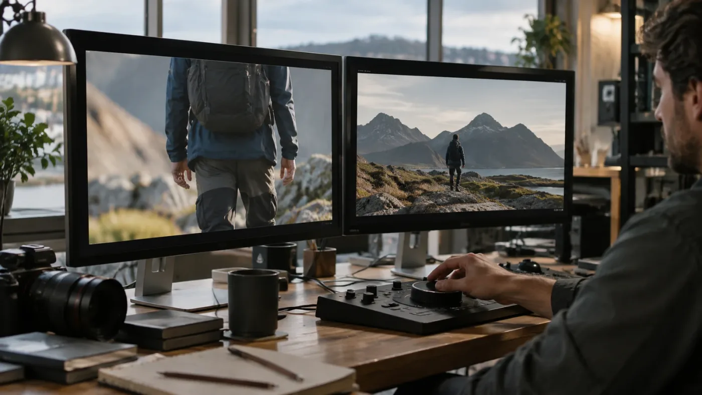 Illustration of troubleshooting a cropped DaVinci Resolve Timeline Viewer