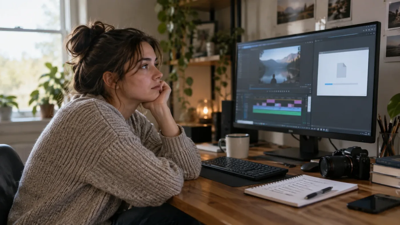 Illustration of a completed DaVinci Resolve practice edit with a next-step list