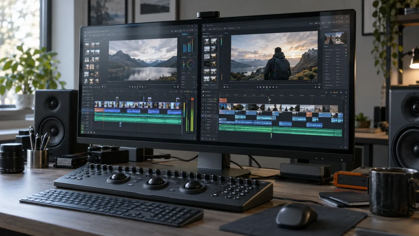 Illustration of DaVinci Resolve 20 and 21.1 timeline control differences