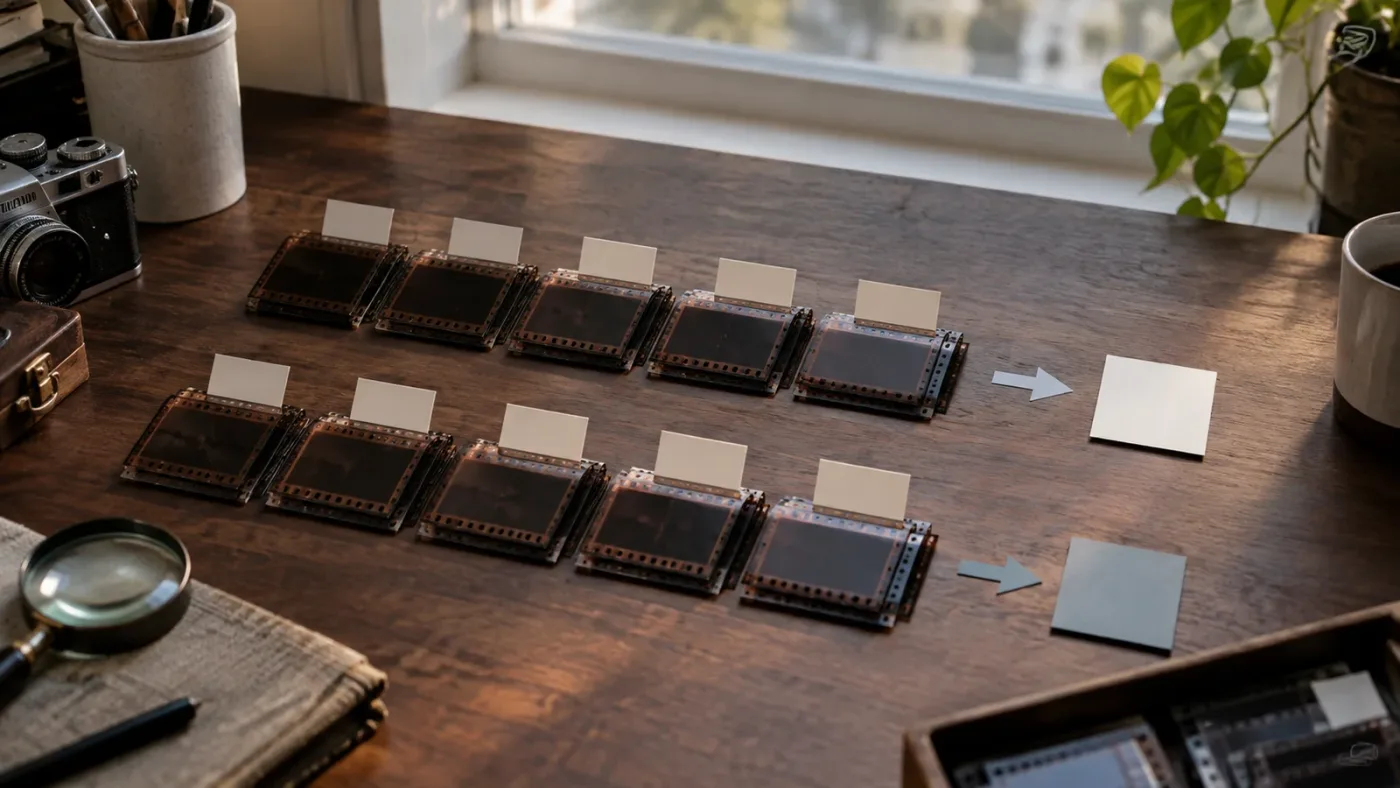 Illustration of comparing a current DaVinci Resolve timeline with an older backup