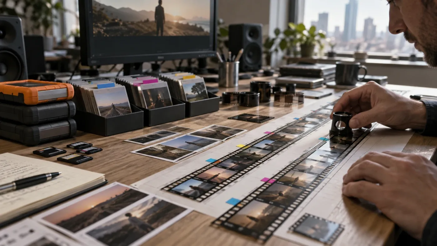 Illustration of conforming an imported timeline before comparing it in DaVinci Resolve