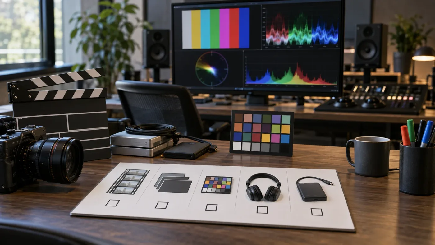 Illustration of preflight checks for a DaVinci Resolve timeline transfer
