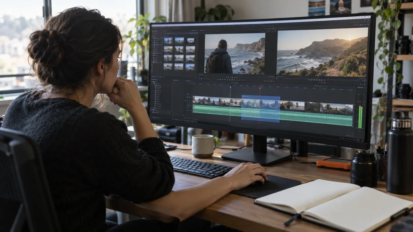 Illustration of a DaVinci Resolve subclip troubleshooting decision path