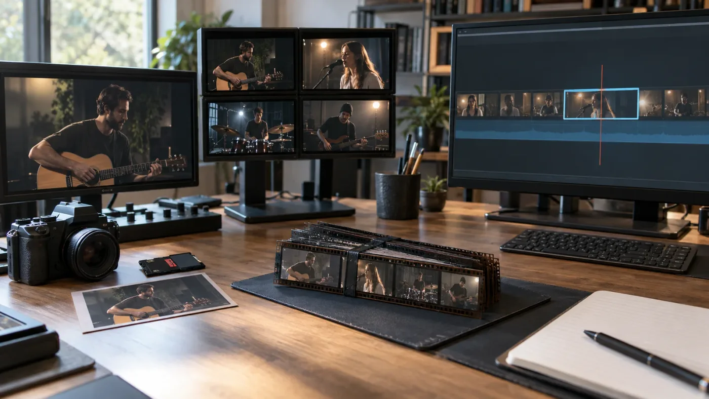 Illustration of different DaVinci Resolve clip types and subclip choices