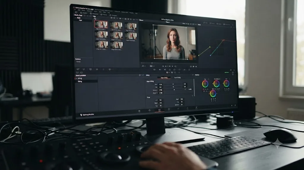 Illustration of the Sizing palette's Input Sizing controls on the DaVinci Resolve Color page